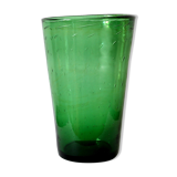 Italian vase in bubbled blown glass from Empoli