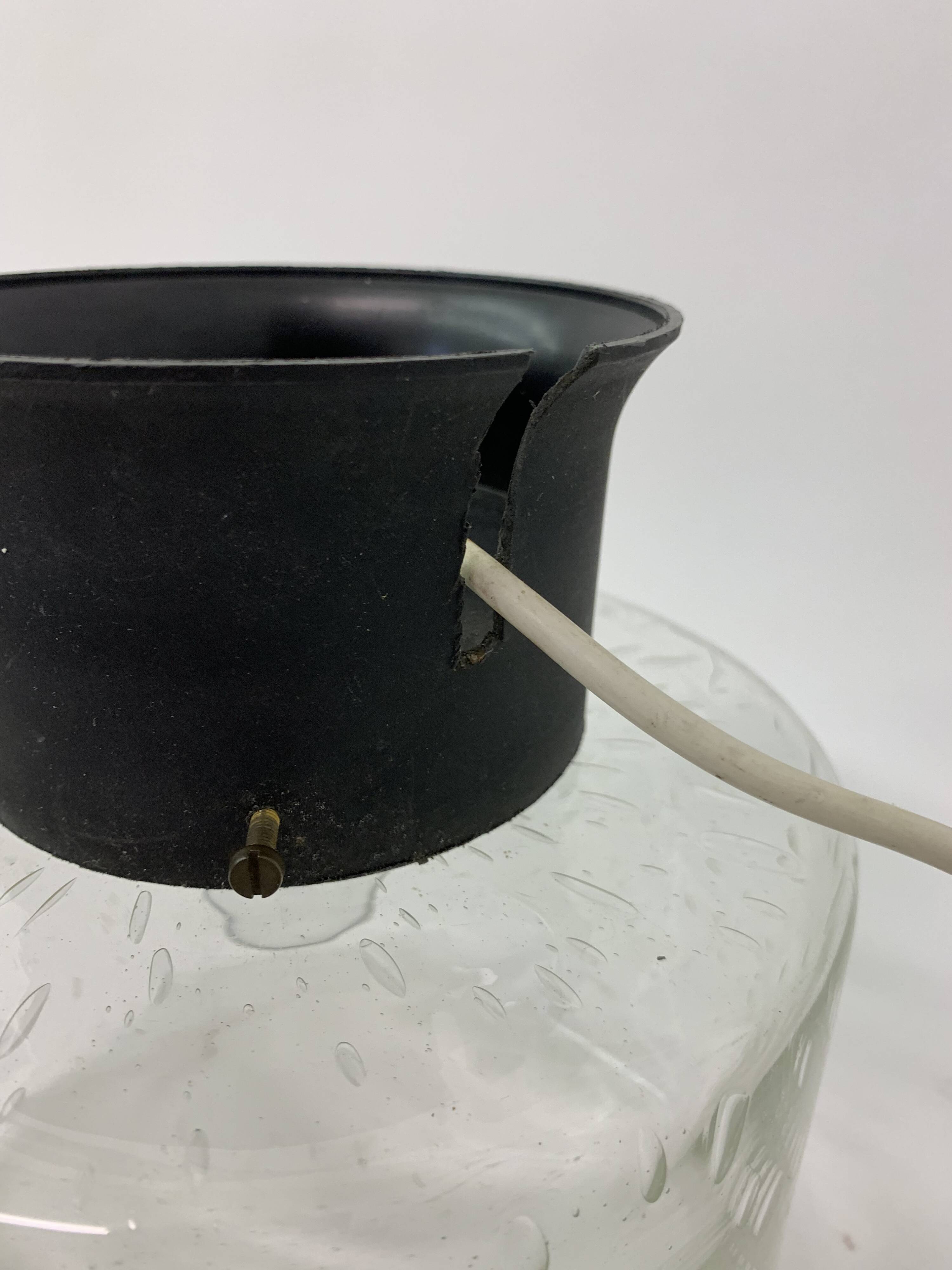 Mid-century design glass ceiling lamp, 1960’s