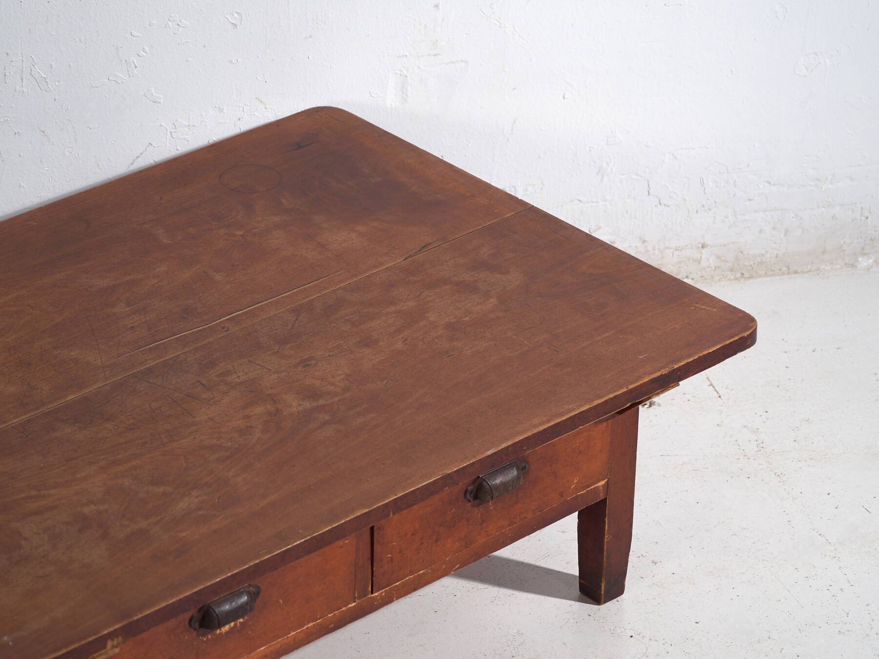 Table basse japonaise ancienne avec tiroirs – période Showa – vers 1930-1950