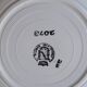 Set of 6 opaque porcelain dinner plates from St Amand