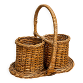Panier en osier 1950/60