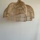 Rattan pendant lamp in the shape of a flower