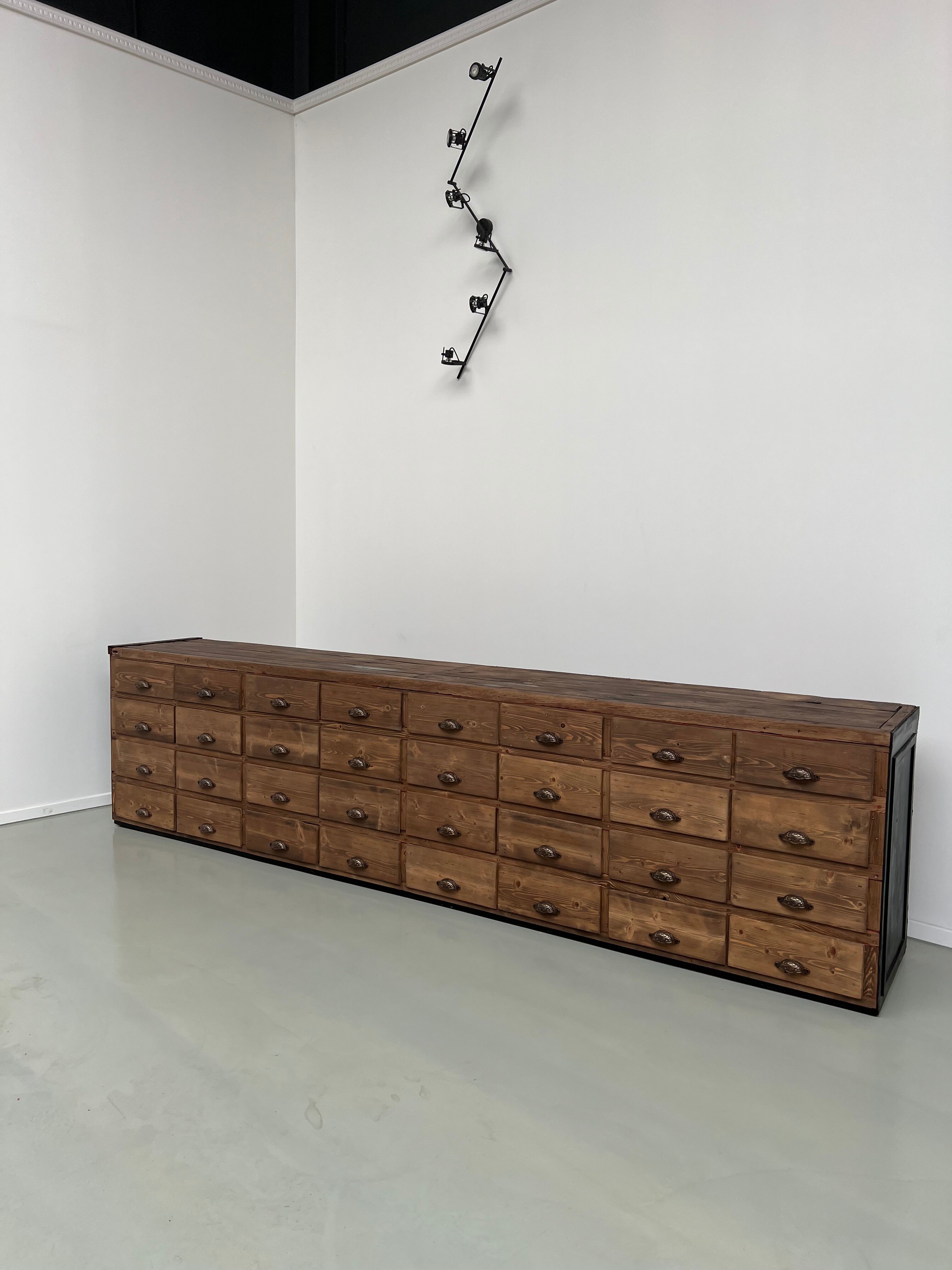 Very large craft furniture with 32 drawers