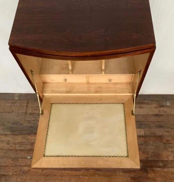 Bureau secrétaire art déco en palissandre