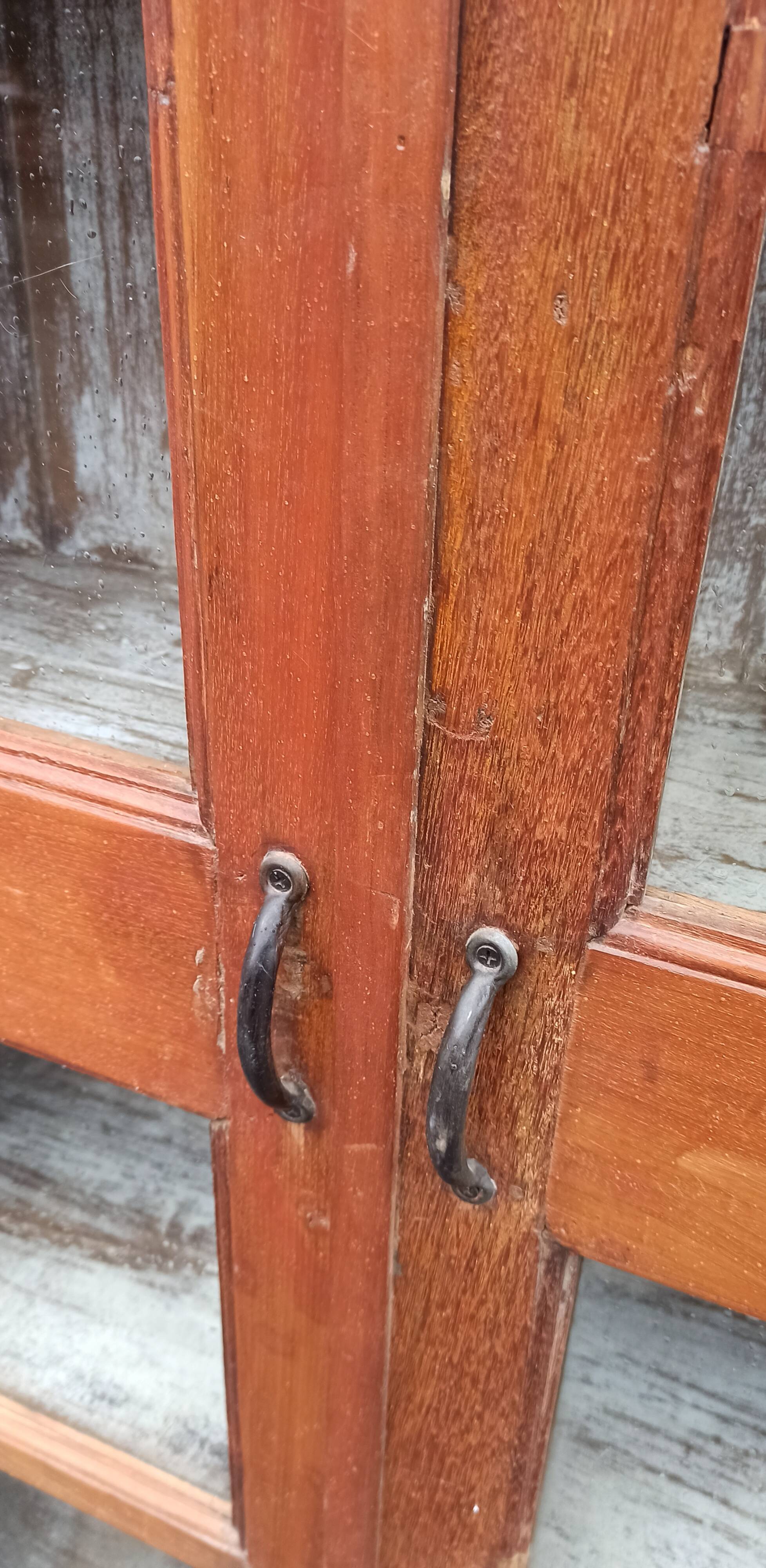 Wooden glass cabinet