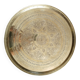 Round tray in old hammered copper, Moroccan, antique