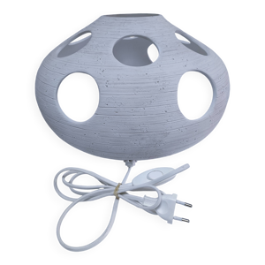 Lampe plâtre style organique