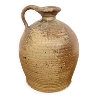 Petite jarre ancienne en grès à anse