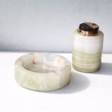 Vintage ashtray & table bookend in onyx - Art Deco period