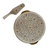 Vintage pie dish and server set