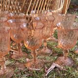 Set of twelve foot glasses Rosaline D'arcoroc Luminarc