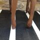 Pair of straw seating armchairs