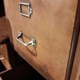 Former furniture of notary in oak 12 drawers 1930