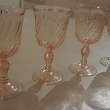 4 pink-footed glasses