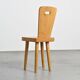 Pair of high-backed chairs by Christian Durupt, Méribel 1960