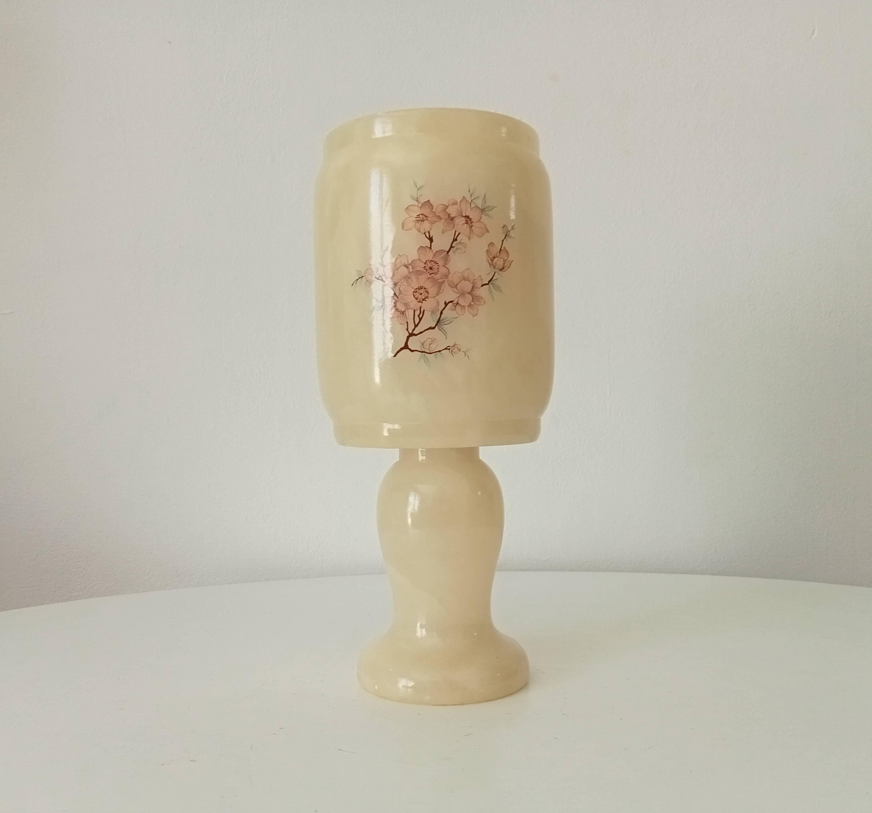 Italian marble table lamp 60s/70s