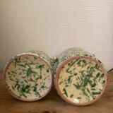 2 Speckled sandstone jars