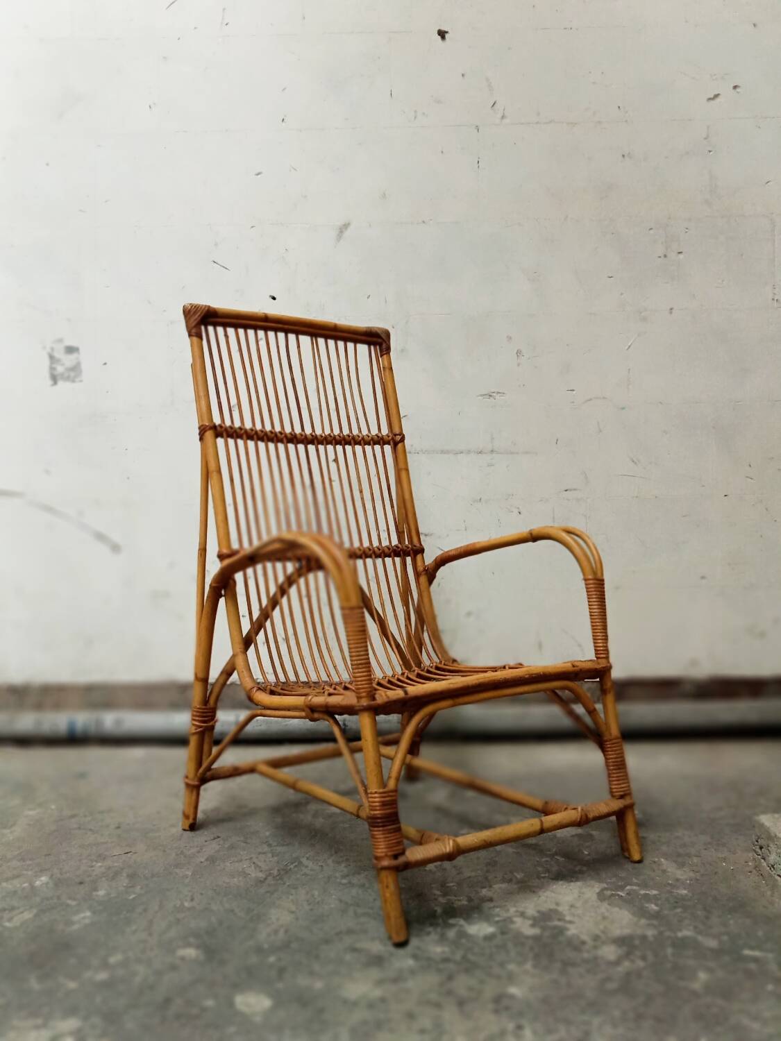 Rattan armchair