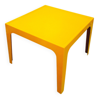 Yellow fiberglass table from the 70s