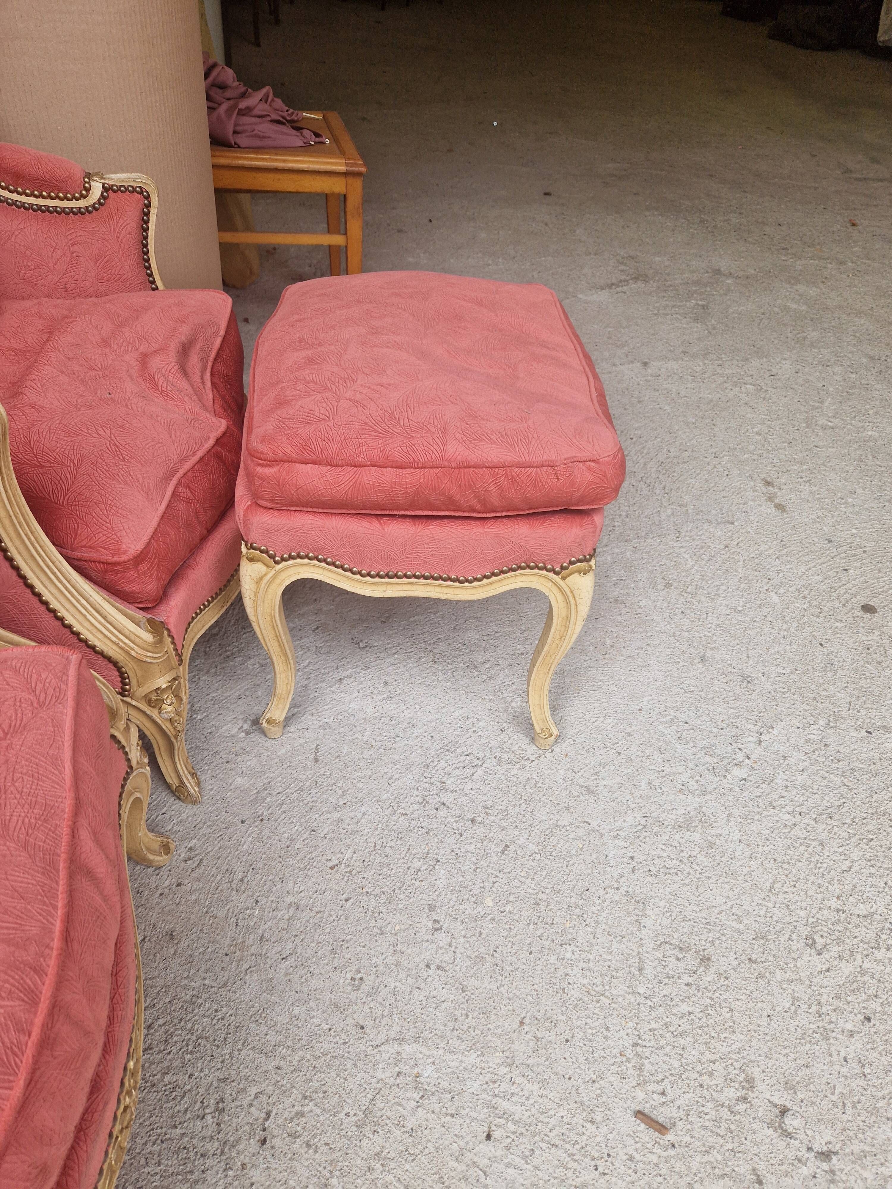 Bergère de style Louis XV