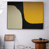 Abstract painting "Symbiose" 80x65cm for contemporary living room