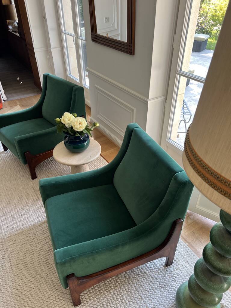 Pair of Mid-Century Italian Armchairs, 1960s