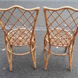Pair of rattan chairs