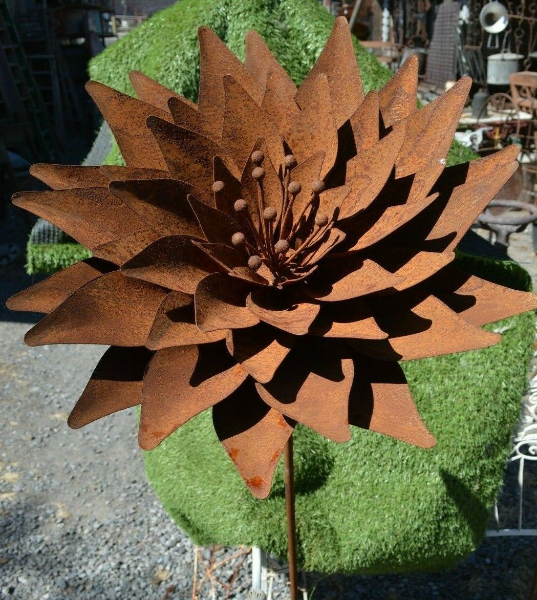 wrought iron lotus flower