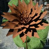 wrought iron lotus flower
