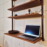 Teak wall shelves, Vintage Scandinavian 1960s