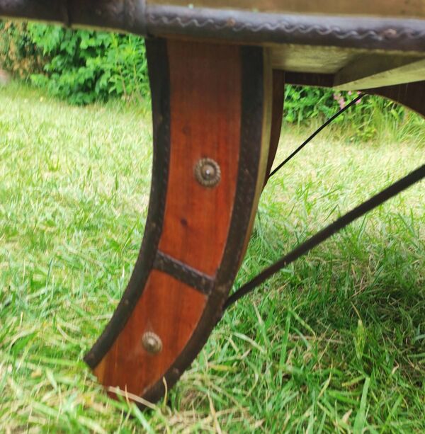 Table basse indienne vintage style ''Ganga Jamuna'' - Rajasthan