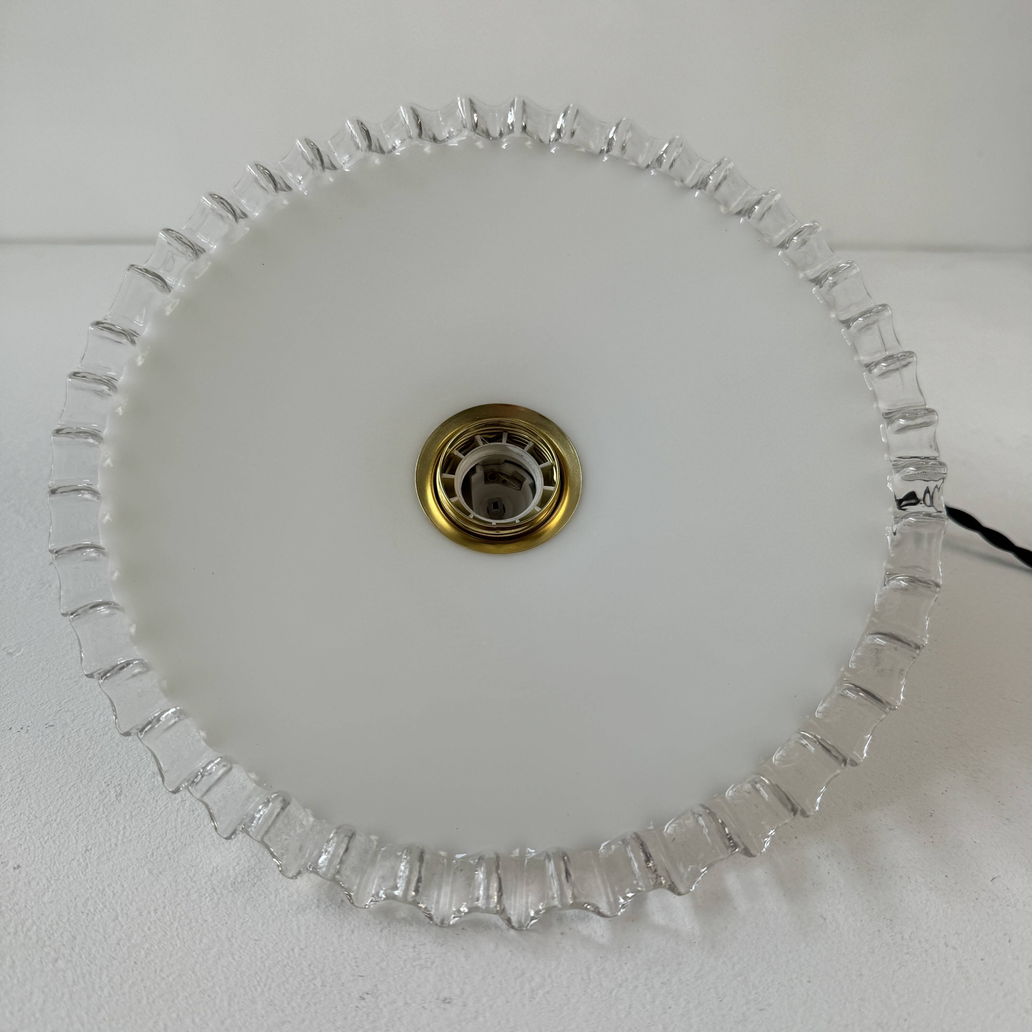 Antique vintage opaline lace pendant light 25 cm