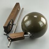 60s 70s lamp fixture wall sconce temde lighten teak space age design