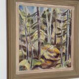 Original Swedish Oil on Canvas – “Forest” by Gottfrid Lård