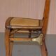 Chaise pliante militaire rare circa 1890 en fruitwood massif avec ferrure en laiton