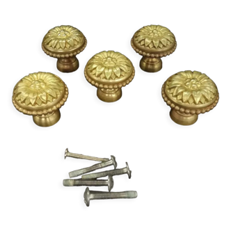 Lot de 5 boutons pour meuble style Louis XVI