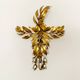Set of 2 Amazing Italian Hollywood Regency Gilded Wall Lamps by Hans Kögl
