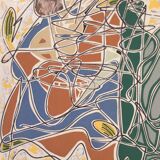 Pierre clamagirand, known as clama (1934-2015). mixed media.