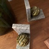 Art Deco Marble and Onyx Bookend