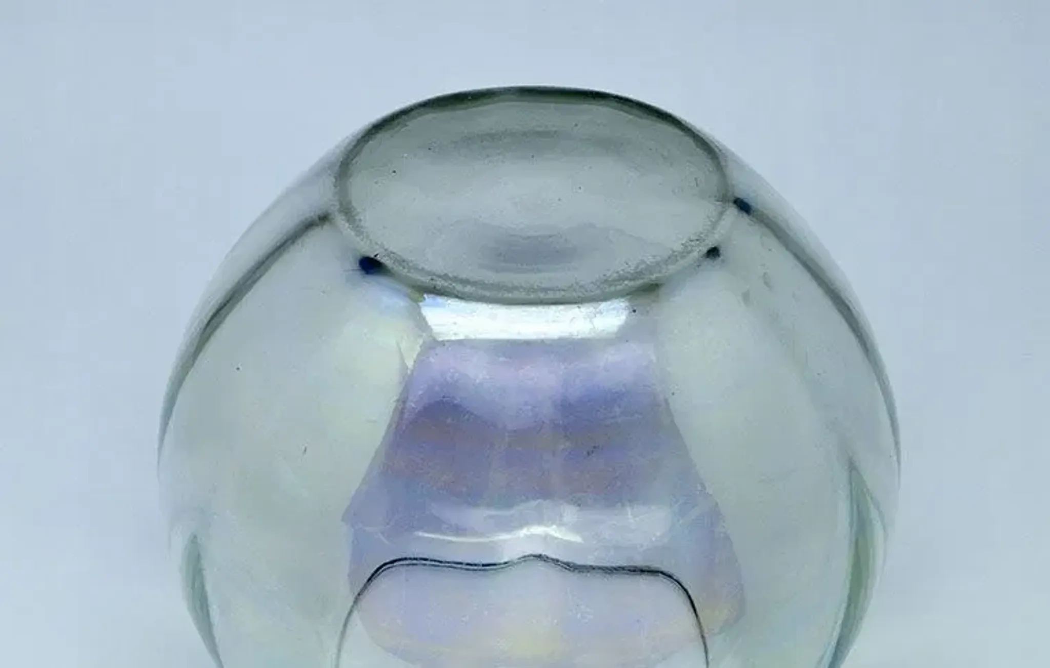 E2E Huta Niemen ball vase ART DECO no. 1590