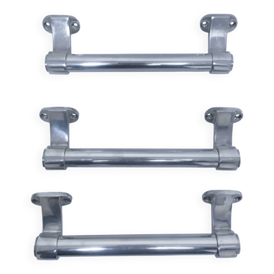 trois longues poignées boutique aluminium milieu xxème
