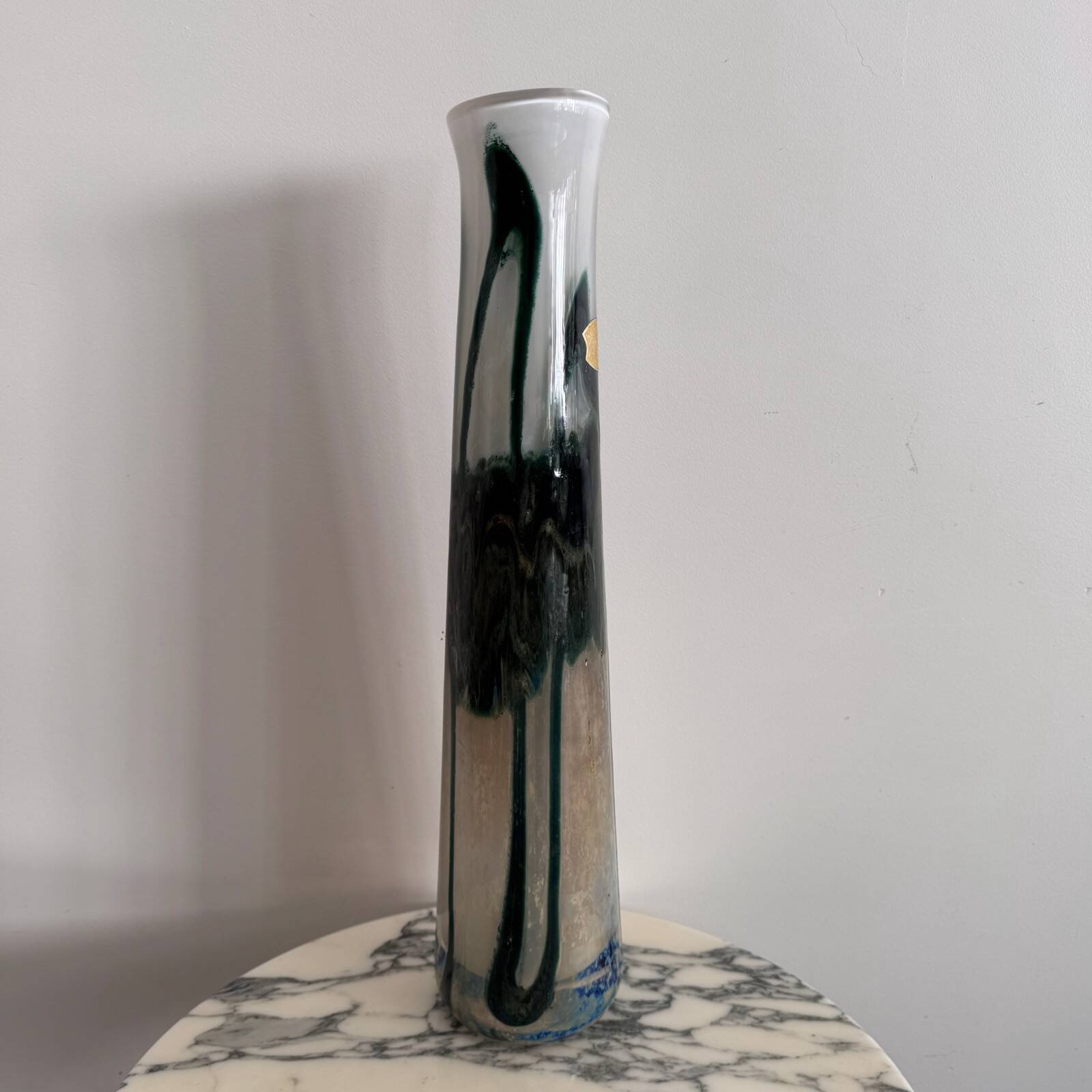 Multi-layered glass vase by Val-Saint-Lambert 20th century