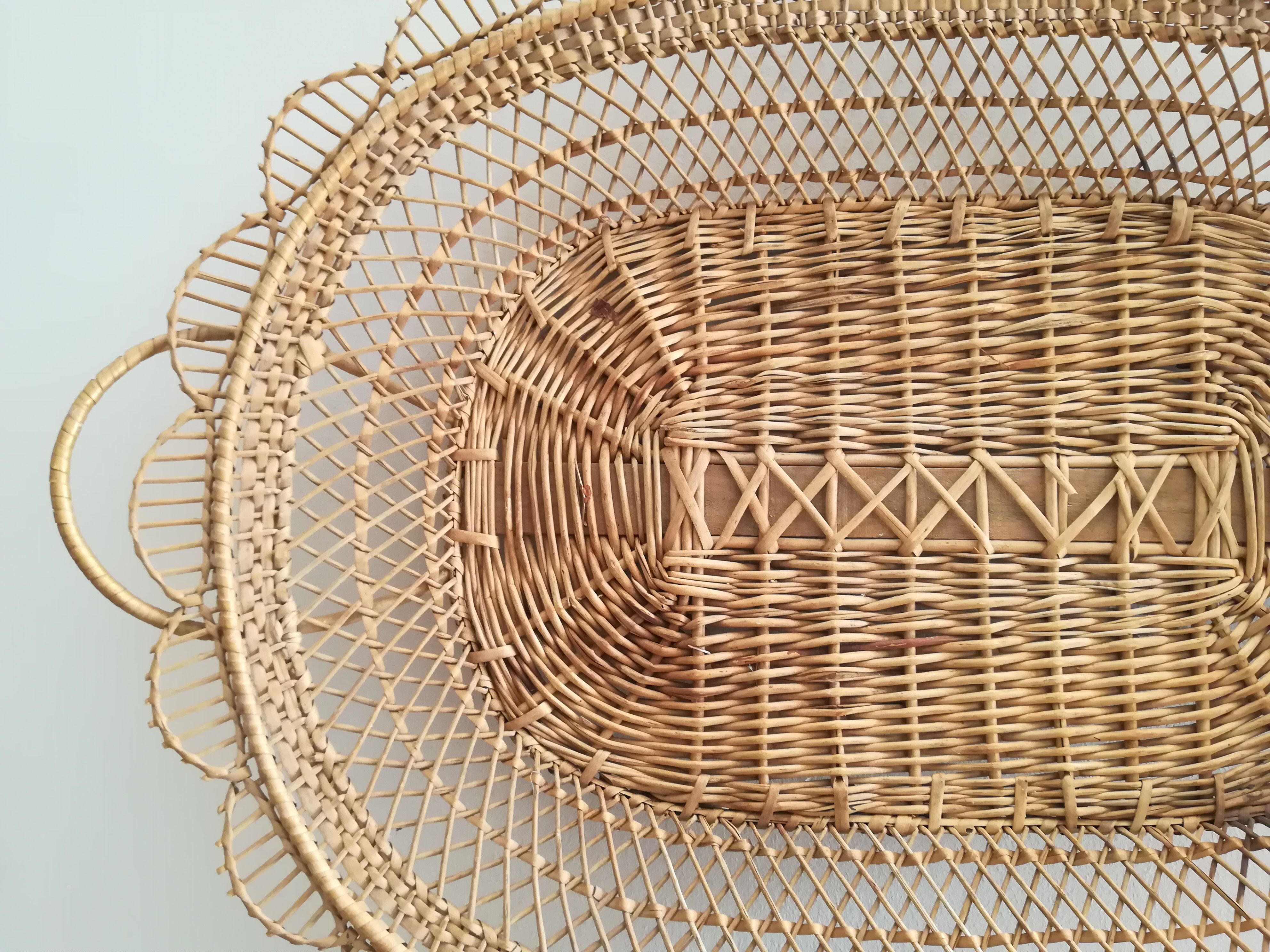 Rattan tray