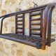 Vintage wall shelf in bamboo and rattan, circa 1960s.