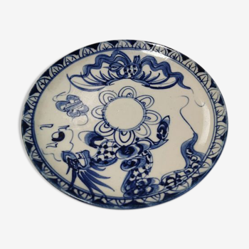 Chinese white blue serving dish