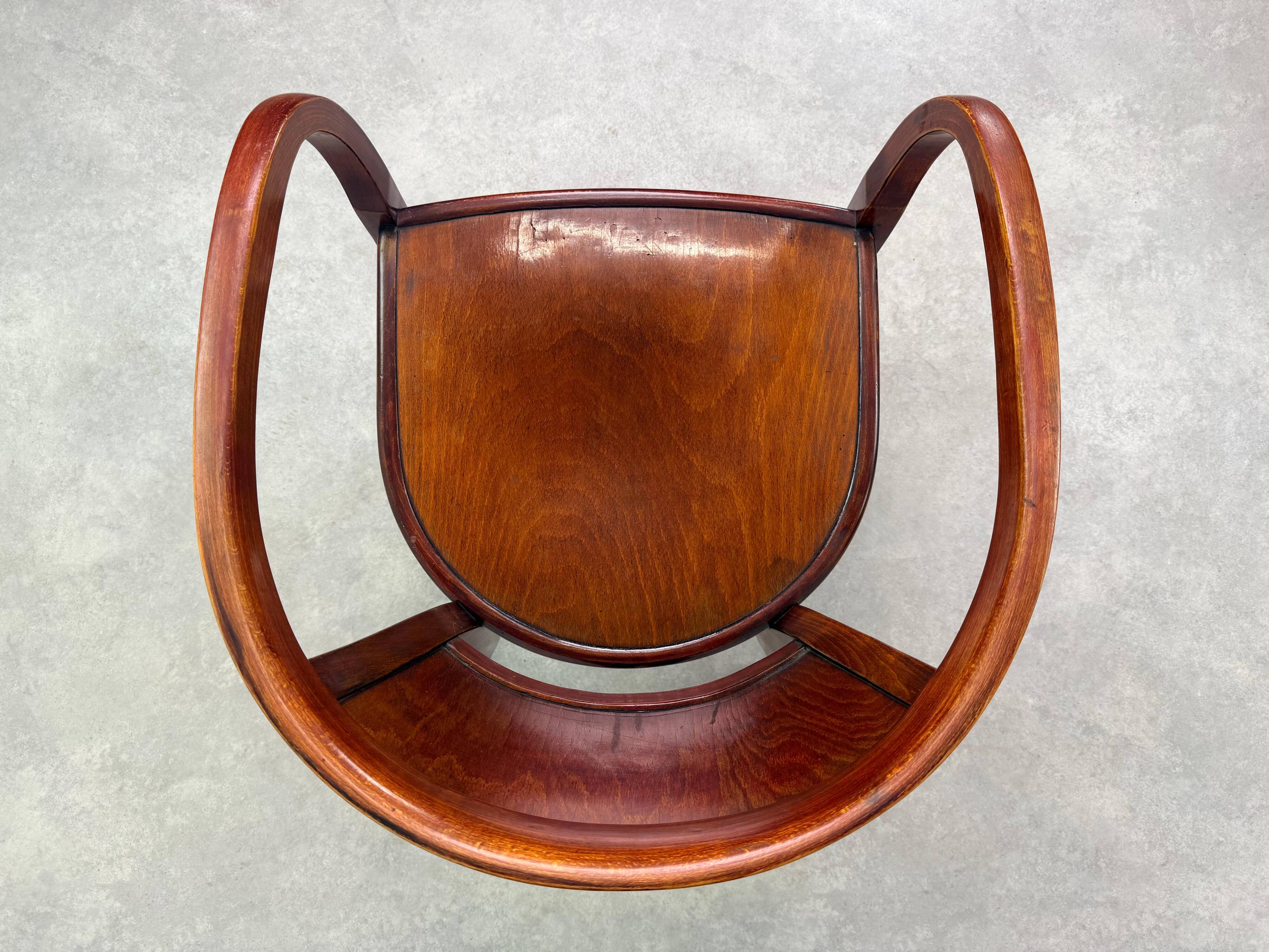 Extremely rare armchairs no. 6521 by Otto Wagner for Thonet