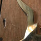 Pair of brass swallows