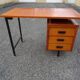 Vintage wood metal desk from the 60s