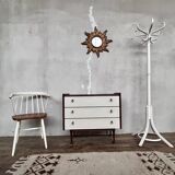 Teak chest of drawers and white formica drawers - 1960s
