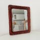 Vintage wicker mirror
